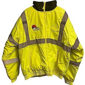 MOJAVE ELECTRIC Las Vegas Reflective Safety Bomber Jacket Size 4XL New